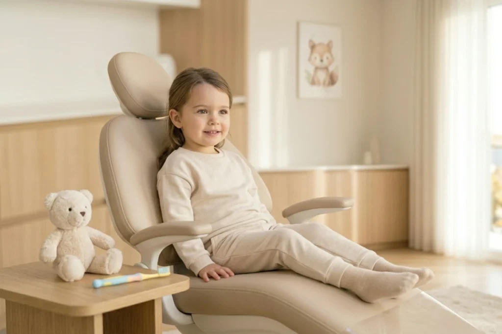 Criança no dentista
